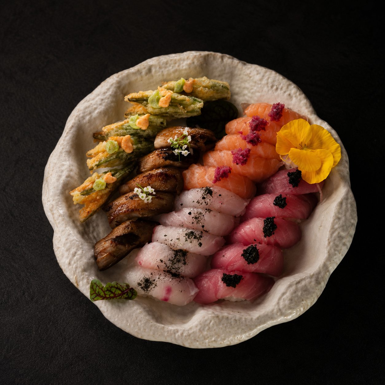 Selección de nigiris de Kotsu